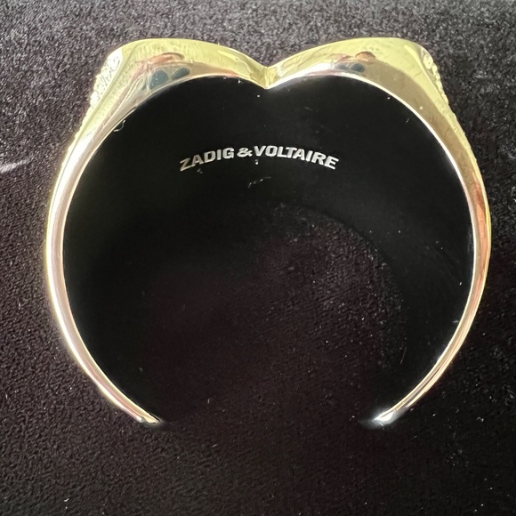 Zadig & Voltaire - Crystal Heart - Idol Strass Cuff Bracelet NWT Gorgeous! - Picture 14 of 14